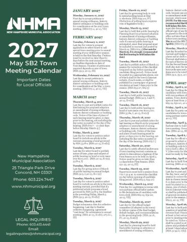 May SB2 Calendar 2027