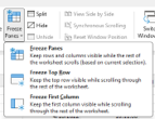 excel screenshot of freeze panes option