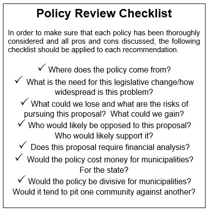 policy checklist