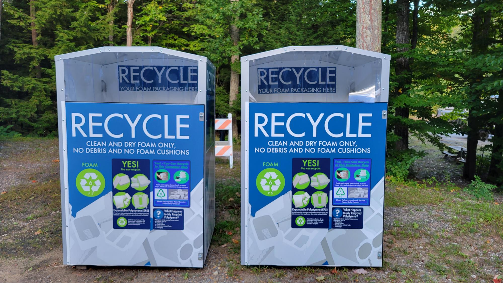 recycling bins