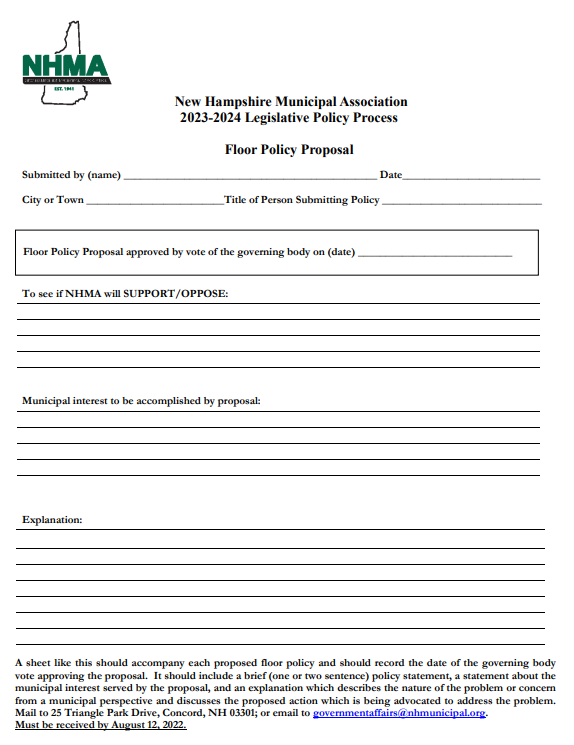 policy form