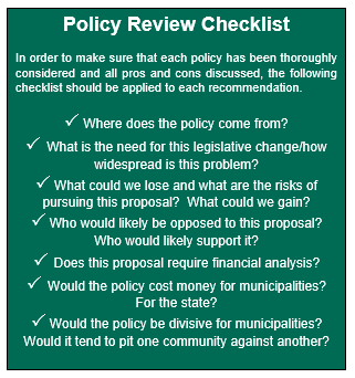 Policy Checklist