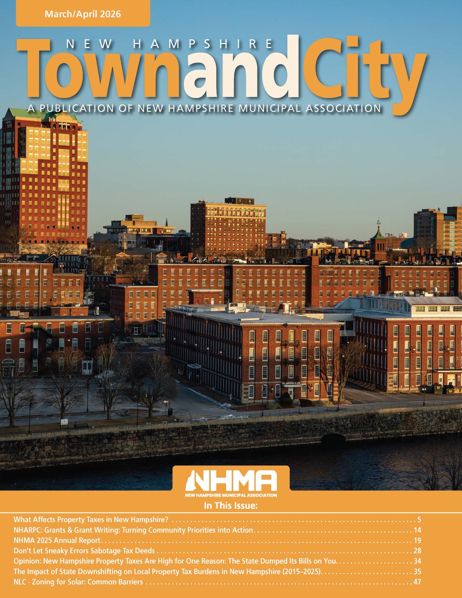 town and city march april 2026 cover