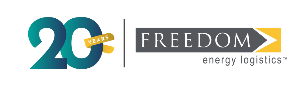 20th anniversary freedom energy logistics logo