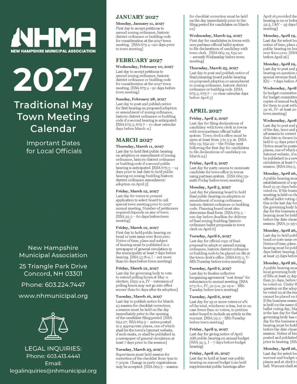 May Traditional Calendar 2027