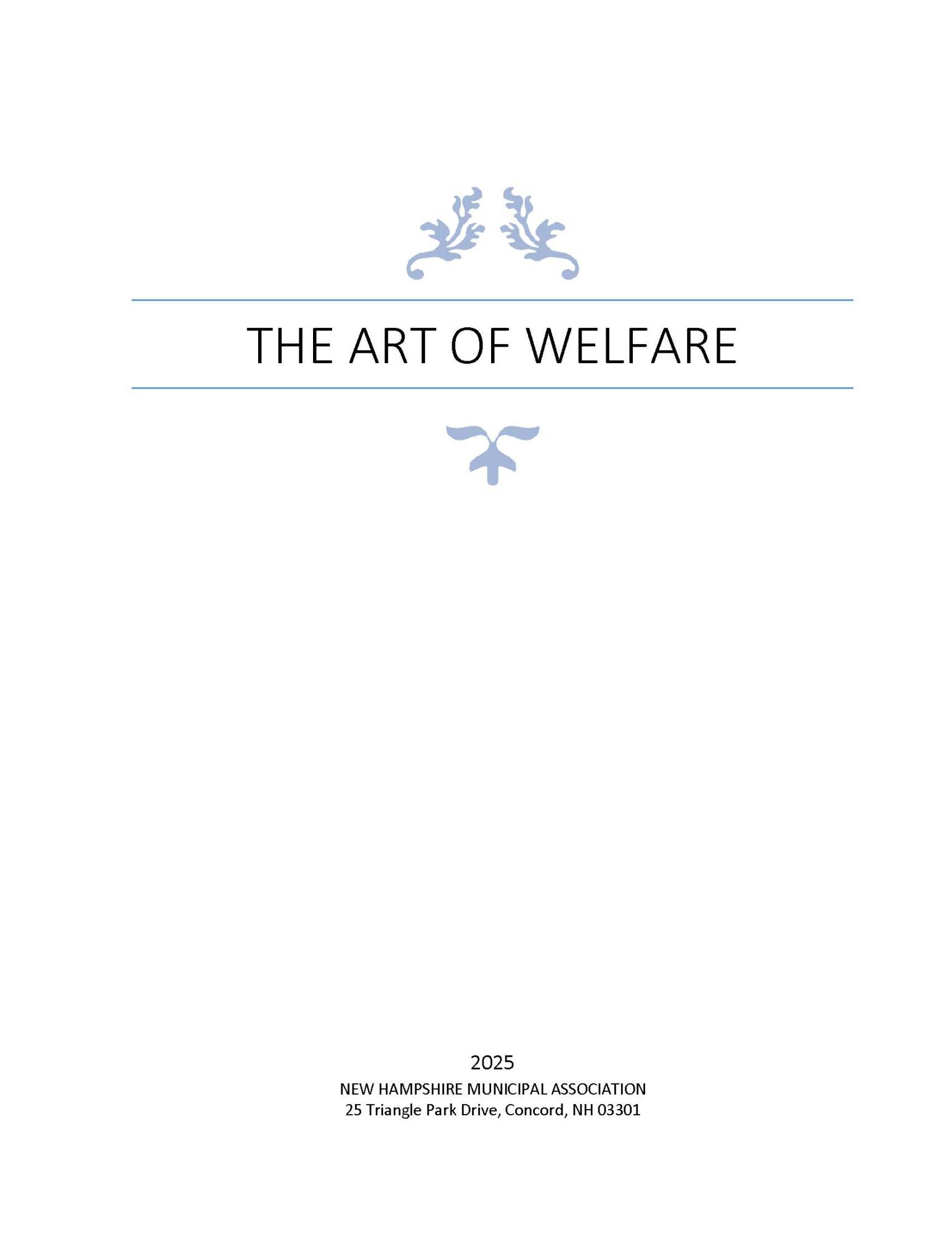 art of welfare cover 2025